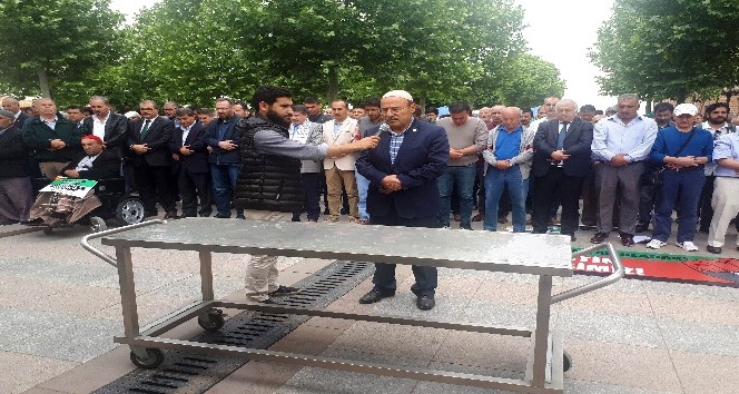 Ankara’da şehit Filistinliler için gıyabi cenaze namazı kılındı
