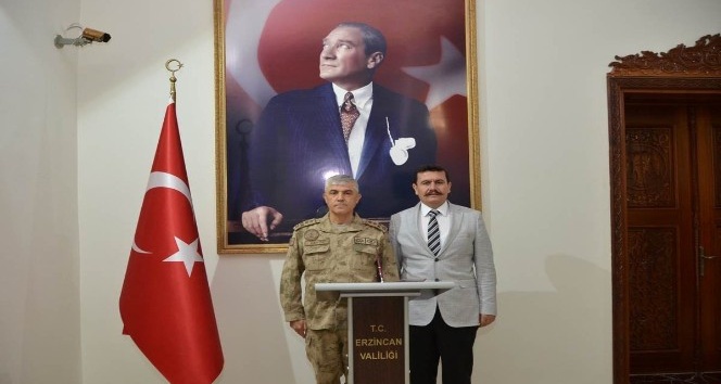 Jandarma Genel Komutanı Orgeneral Arif Çetin, Erzincan Valiliği’ni ziyaret etti