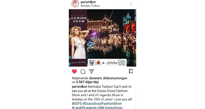 Paris Hilton’dan mesaj var: “Merhaba Türkiye, hepinizi seviyorum&quot;