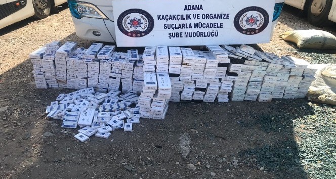 Adana’da 2 bin 530 paket kaçak sigara ele geçirildi