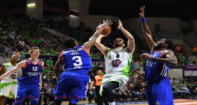 Tahincioğlu Basketbol Süper Ligi play-off: TOFAŞ: 91 - Anadolu Efes: 63