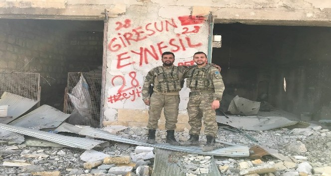 Giresunlu Şehit Afrin’den memleketine selam göndermişti