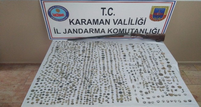 Karaman’da tarihi eser operasyonu