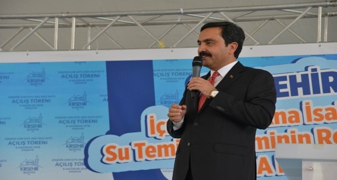 Kırşehir Belediyesi, İçme Suyu Ana İsale Hattı projesi açılışı yapıldı