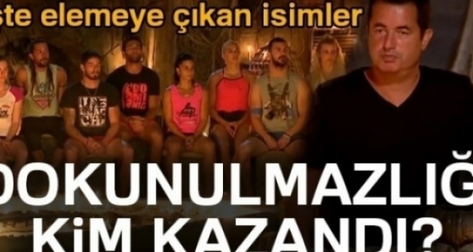 Survivor dokunulmazlığı kim kazandı? 10 Haziran Survivor elemeye kim çıktı!