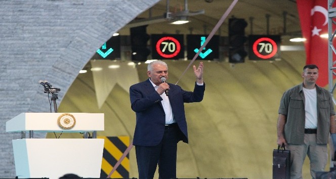 Başbakan Yıldırım, Sabuncubeli Tünelleri’ni hizmete açtı
