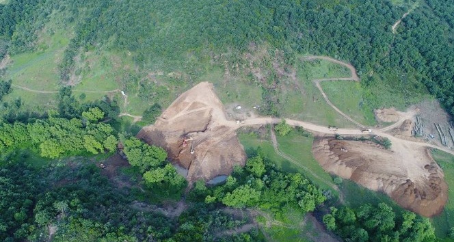Çanakkale Güreci Göleti inşaat çalışmaları devam ediyor