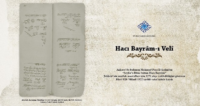 Türk Tarih Kurumu’ndan &quot;Belgelerle Hacı Bayram-ı Velî&quot; sergisi