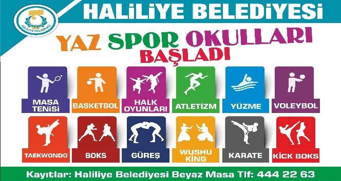 Haliliye’de yaz spor okulları başlıyor