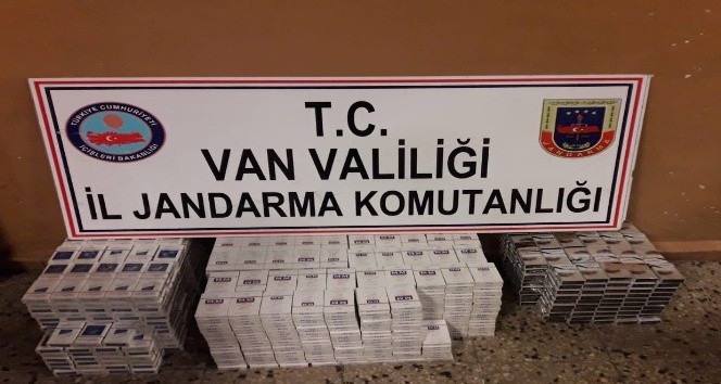 Van’da bin 754 paket kaçak sigara ele geçirildi