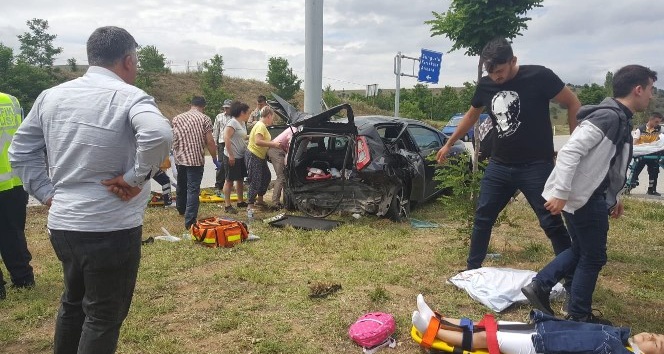 Çorum’da trafik kazası: 9 yaralı