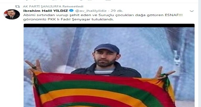 Milletvekili Yıldız, Suruç’taki saldırganın tutuklandığını açıkladı