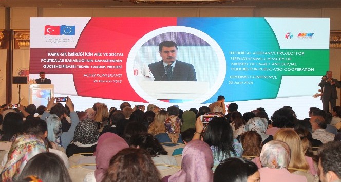 Aile ve Sosyal Politikalar Bakanlığının, Kapasitesinin Güçlendirilmesi Teknik Yardım Projesi’nin konferansı başladı