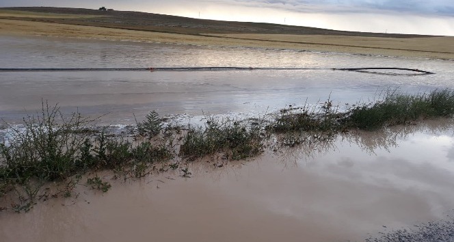 Sel tarım arazilerine zarar verdi