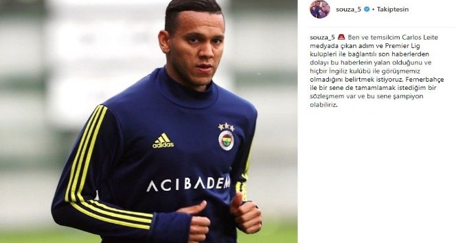 Fenerbahçe’de Josef de Souza kalmak istiyor