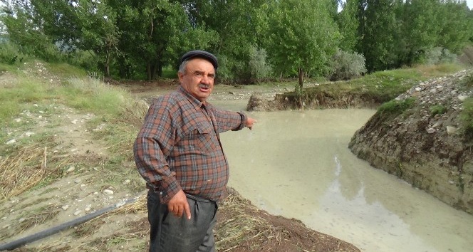 Bolu’da, şiddetli yağmur ve dolu tarladaki ürünlere zarar verdi