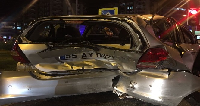 Samsun’da zincirleme kaza: 1 yaralı