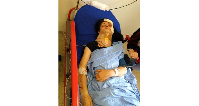 Trafik kazasını canlı canlı çekti