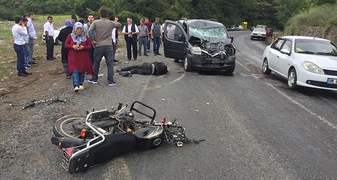 Kazada yaralanan motosiklet sürücüsü hayata tutunamadı!