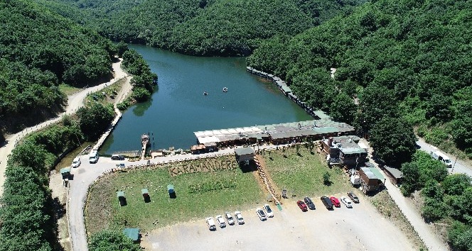 (Özel) İstanbul’da gizli kalmış güzellik "Saklıgöl" havadan görüntülendi