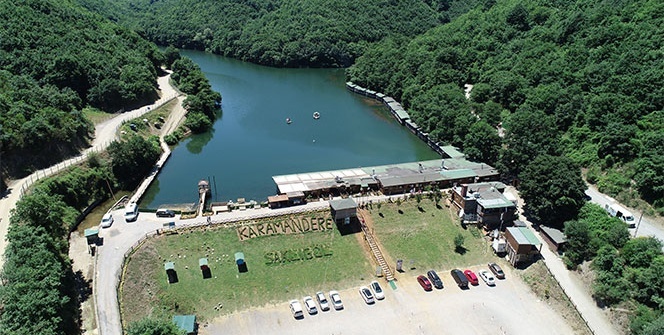 İstanbul'da gizli kalmış güzellik 'Saklıgöl' havadan görüntülendi