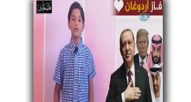 Filistinli çocuğun Erdoğan sevgisi