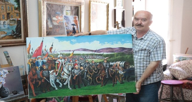 Kırşehirli ressam Ziya Hacıoğlu: "Sanatla yetişen bireyler faydalı bireyler olur"
