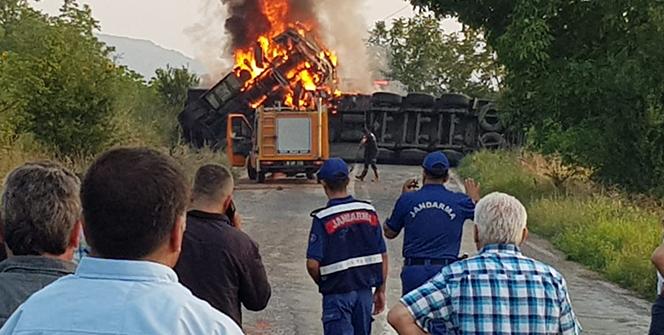Alev topuna döndü! Korkutan görüntü...