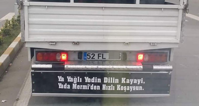 Karadenizlinin kamyon yazısı