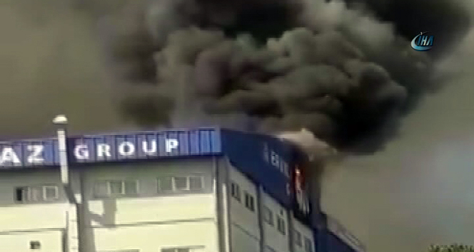 Hadımköy&#039;de bir fabrikada yangın çıktı!