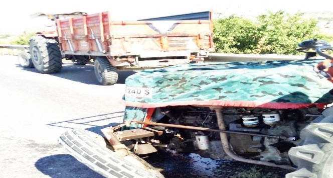 Sungurlu’da traktörler çarpıştı: 3 yaralı