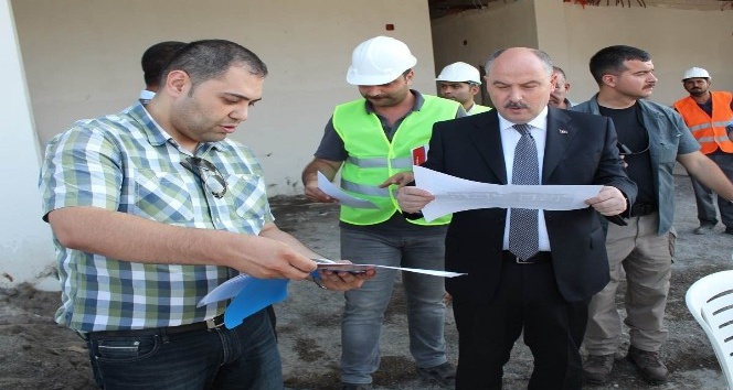 Vali Coşkun, hizmet binaları inşaatlarını denetledi