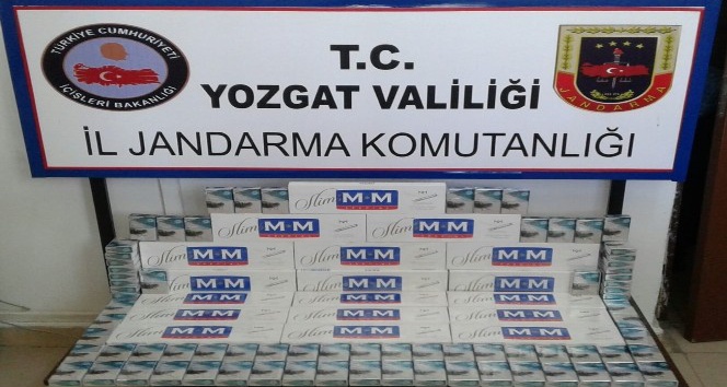 Yozgat’ta 330 paket kaçak sigara ele geçirildi
