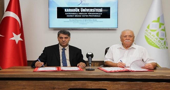 Şefik Dizdar ile ‘Safranbolu MYO Binası Yapım Protokolü’ imzalandı