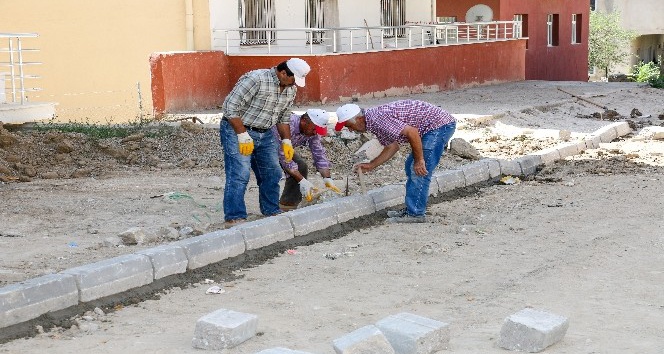 Yahyalı’da doğalgaz hattı geçen sokaklar asfaltlanıyor