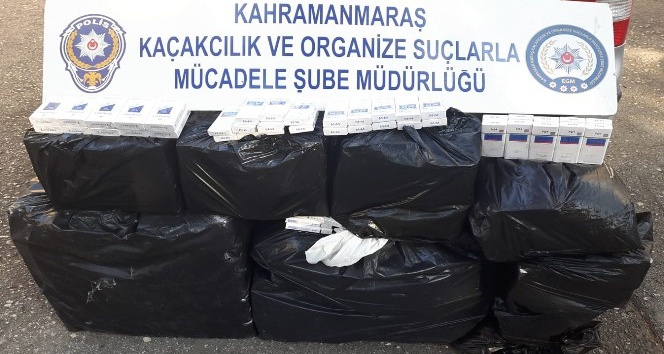 Kahramanmaraş’ta bin 920 paket kaçak sigara ele geçirildi