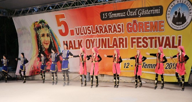 Kapadokya’da 5.Uluslararası Halk Oyunları Festivali başladı