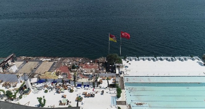 (Özel) Galatasaray Adası’nda son durumu havadan görüntülendi