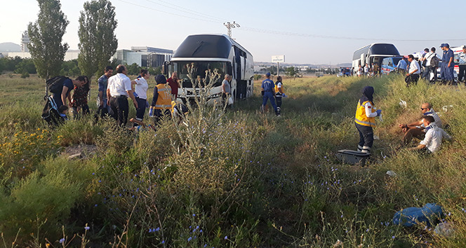 Başkent’te otobüs kazası: 15 yaralı