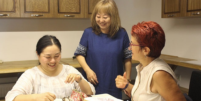 Japonların iğne oyası aşkı! 9 bin kilometreden geldiler