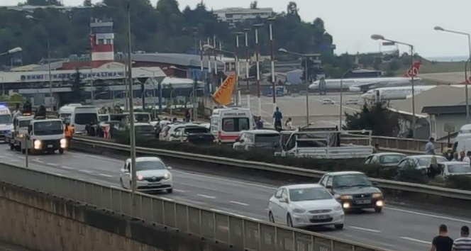 Trabzon’da yağmur kazaları beraberinde getirdi: 5 yaralı