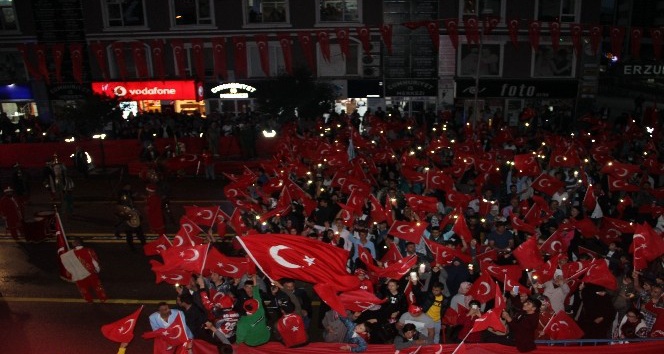 Erzurum’da 15 Temmuz Demokrasi ve Milli Birlik Günü coşkusu