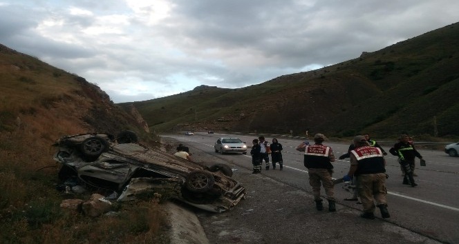 Erzincan’da kaza: 1 ölü, 1 yaralı