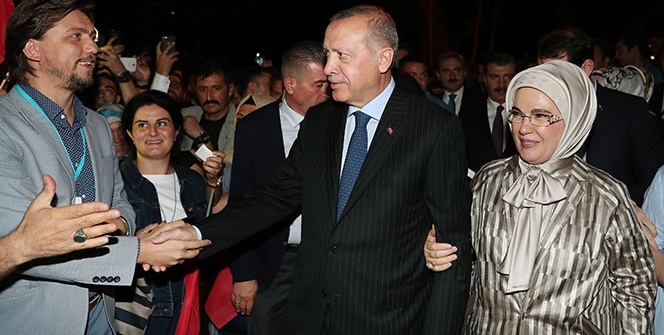 Cumhurbaşkanı Erdoğan 15 Temmuz Şehitler Köprüsü'nde