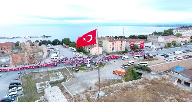Sinop’ta 15 Temmuz Milli Birlik ve Beraberlik Yürüyüşü