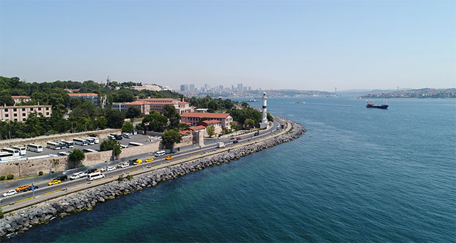 Restore edilen İstanbul surları havadan görüntülendi