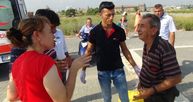 Antalya’da motosikletler çarpıştı: 2 yaralı