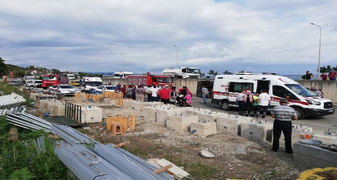 Trabzon’da kamyondan kayan direk halk otobüsünün içine girdi: 2 ölü, 8 yaralı