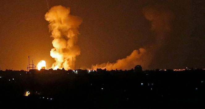 İsrail Gazze şeridine hava saldırısı düzenlemeye başladı
