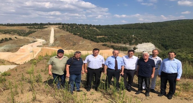 Dereköy Barajı inşaat çalışmaları yerinde incelendi